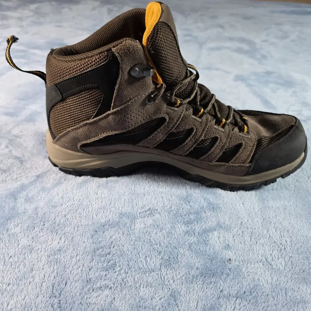 Columbia Crestwood Mid Waterproof Hiking Boots Men 10.5 Brown BM5371-231